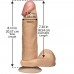 The Realistic Cock 8 Inch Dildo Flesh Pink
