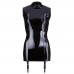 Black Level Vinyl Dress with Suspenders