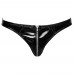 Black Level Vinyl Briefs With Zip Black
