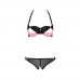 Passion Praline Black And Pink Bra Set